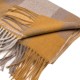 eUty Women Oversized Yellow, Cream and Grey Chevron Grain Scarf with Tassels