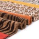 eUty Women Oversized Double Jacquard Leopard Scarf with Tassels