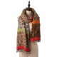 eUty Women Oversized Double Jacquard Leopard Scarf with Tassels