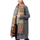 eUty Women Oversized Double Jacquard Leopard Scarf with Tassels