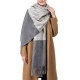 eUty Unisex Oversized Grey long scarf Scarf with Tassels