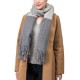 eUty Unisex Oversized Grey long scarf Scarf with Tassels