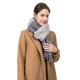 eUty Unisex Oversized Grey long scarf Scarf with Tassels