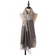 eUty Unisex Oversized Grey long scarf Scarf with Tassels