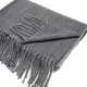 eUty Unisex Oversized Grey long scarf Scarf with Tassels