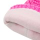 eUty Women Bright Fuchsia Fold-Over Beanie with Pom Pom One Size