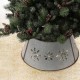 Glitzhome 26"D Snowflake Die Cut Metal Tree Collar with Light String