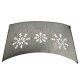 Glitzhome 26"D Snowflake Die Cut Metal Tree Collar with Light String