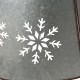 Glitzhome 26"D Snowflake Die Cut Metal Tree Collar with Light String