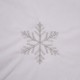 Glitzhome 48"D White Fleece Christmas Tree Skirt
