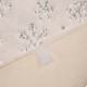 Glitzhome 48"D White Plush with Snowflake Christmas Tree Skirt