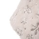 Glitzhome 21"L White Plush with Snowflake Christmas Stocking