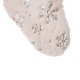 Glitzhome 21"L White Plush with Snowflake Christmas Stocking