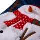 Glitzhome 36"L Velvet 3D Snowman Oversized Stocking