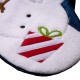 Glitzhome 36"L Velvet 3D Snowman Oversized Stocking