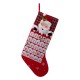Glitzhome 36"L Felt 3D Santa Oversized Count Down Stocking