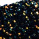 Glitzhome 21"L Navy Blue Sequin Christmas Stocking