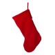 Glitzhome 21.00"L Poinsettia Hooked Stocking