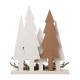 Glitzhome 14"H Wooden Christmas Tree Table Décor