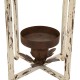 Glitzhome 16.5"H Farmhouse Rustic Metal Lantern, Set of 2