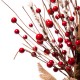 Glitzhome 16"H Christmas Red Berry Table Tree Décor