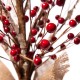 Glitzhome 16"H Christmas Red Berry Table Tree Décor