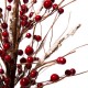 Glitzhome 16"H Christmas Red Berry Table Tree Décor