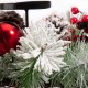 Glitzhome Glitted Berry Ornament Pinecone Candle Holder Centerpiece