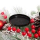 Glitzhome Glitted Berry Ornament Pinecone Candle Holder Centerpiece