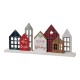 Glitzhome 20"L Metal & Wooden Christmas House Table Décor