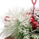 Glitzhome 20"L Christmas Metal "Joy" Floral Centerpiece Table Decor