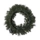 Glitzhome 24"D Pre-Lit Glittered Pine Cone Christmas Wreath with Warm White LED Light