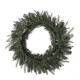 Glitzhome 24"D Pre-Lit Greenery Pine Cone Christmas Wreath with Warm White LED Light