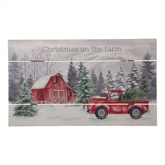 Glitzhome 24"L Wooden Farmhouse Hanging Wall Decor