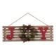 Glitzhome 29.90"L Wooden "JOY" Hanging Sign Wall Decor