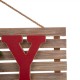 Glitzhome 29.90"L Wooden "JOY" Hanging Sign Wall Decor