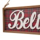 Glitzhome 24"L Wooden Double-signed Peace & Believe Hanging Sign Wall Decor