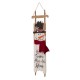 Glitzhome 42"H Wooden Sleigh Christmas Snowman Porch Sign