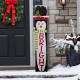 Glitzhome 42.00"H Wooden Penguin Porch Sign - BRIGHT