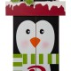 Glitzhome 42.00"H Wooden Penguin Porch Sign - BRIGHT