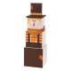 Glitzhome 36.22"H Wooden Snowman Double-edage Box Porch Decor ( Christmas & Fall）