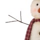 Glitzhome Telescoped Fabric Christmas Snowman Standing Décor