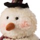 Glitzhome Telescoped Fabric Christmas Snowman Standing Décor