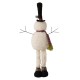 Glitzhome Telescoped Fabric Christmas Snowman Standing Décor