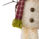 Glitzhome 28"H Fabric Christmas Snowman Shelf Sitter with Dangling Legs