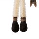 Glitzhome 28"H Fabric Christmas Snowman Shelf Sitter with Dangling Legs