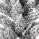 Glitzhome 9 ft. Pre-Lit Snow Flocked Christmas Garland with 50 Warm White LED Lights