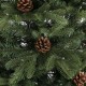 Glitzhome 7ft Pre-Lit Green Fir Artificial Christmas Tree with 500 LED Lights