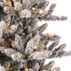 Glitzhome 7.5ft Pre-Lit Snow Flocked Fir Christmas Tree with 400 Warm White Lights