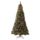 Glitzhome 9ft Pre-Lit Green Pine Artificial Christmas Tree with 1000 Warm White Lights